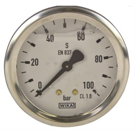 Wika 213.53 Çap 63,arka,G1/4' Gliserinli Manometre